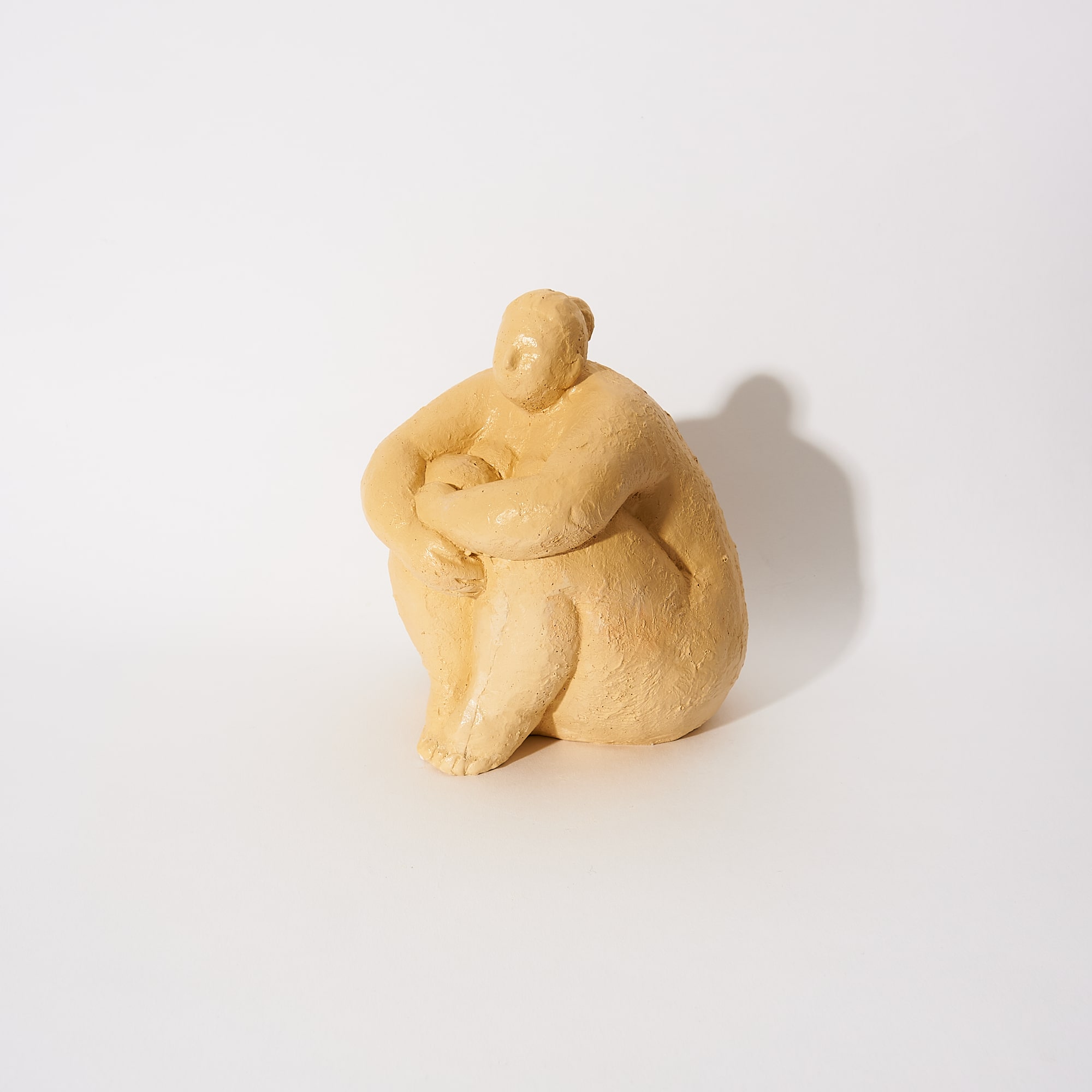 KimCa Decor Скульптура Женщина V1 в желтом цвете, глянцевая