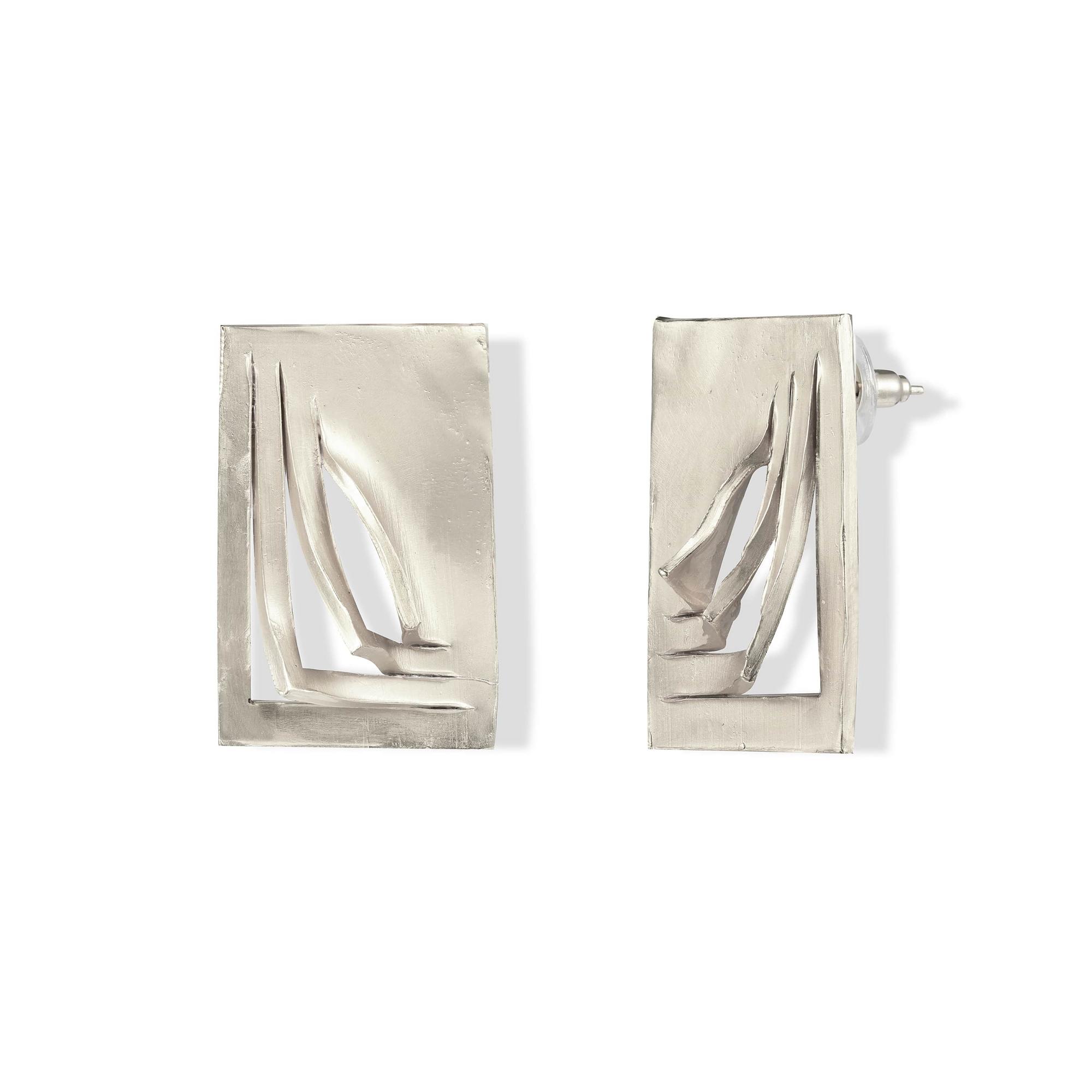 Verėvkina Treasures Серьги Надрезы в серебре