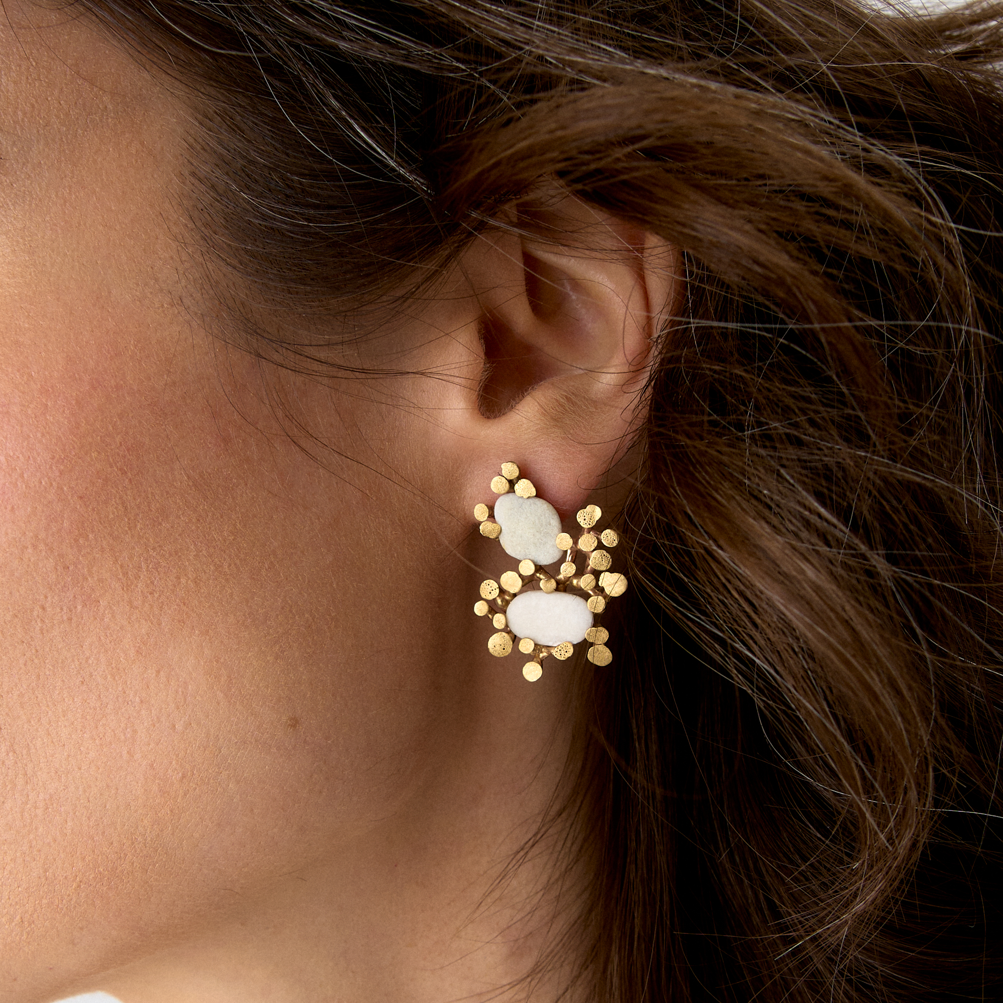 Burcu Büyükünal Серьги с галькой