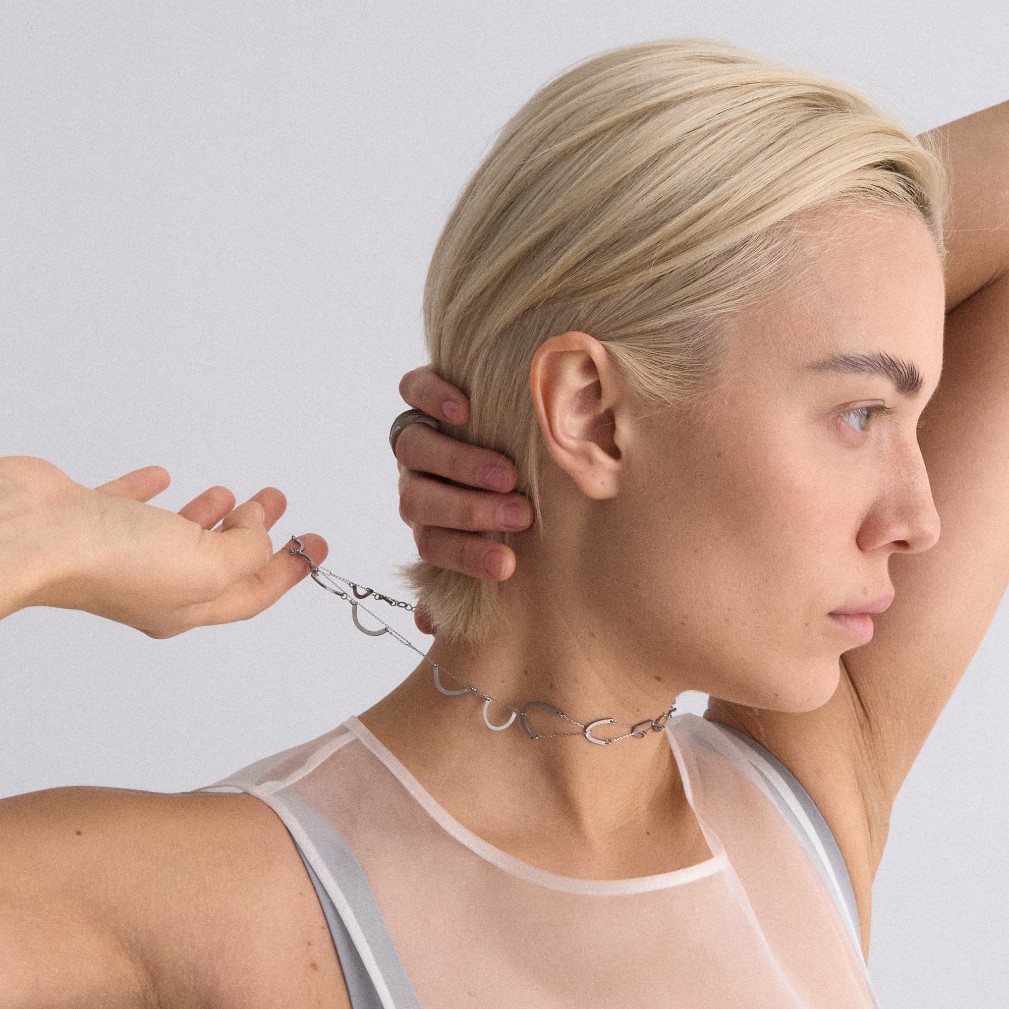 YA Колье из разных дуг и цепочек