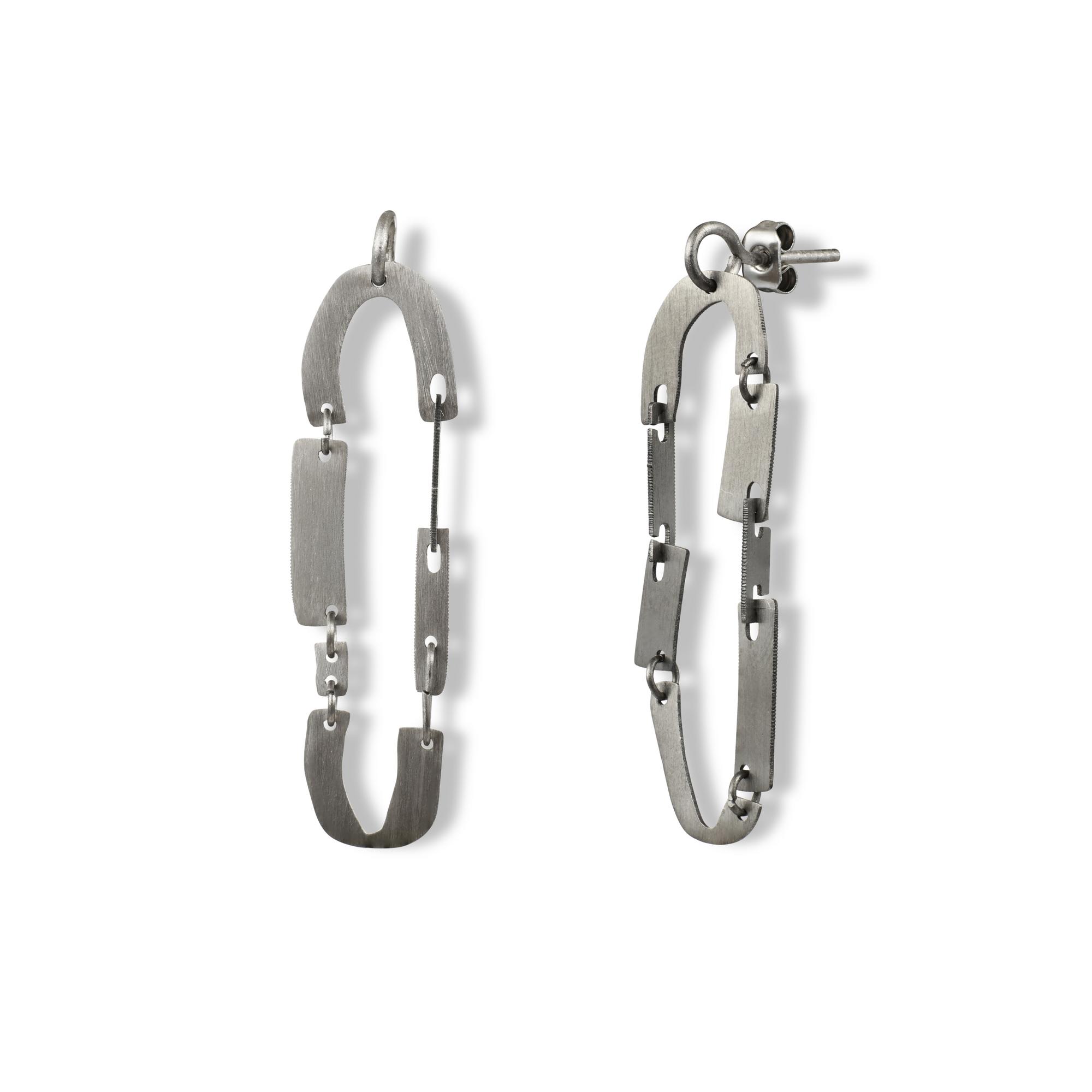 YA Серьги из криволинейных пластин