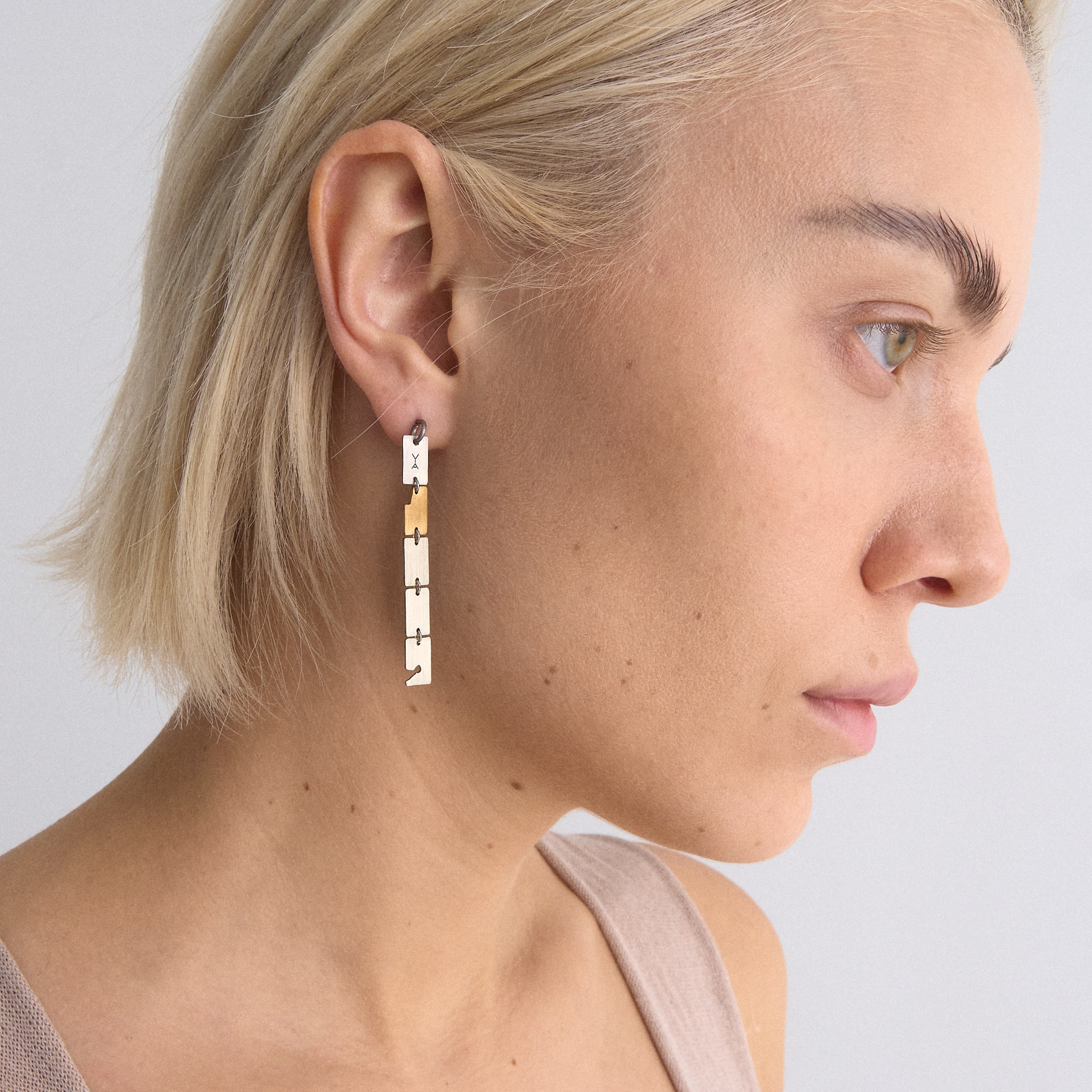 YA Серьги из четырех типов металла