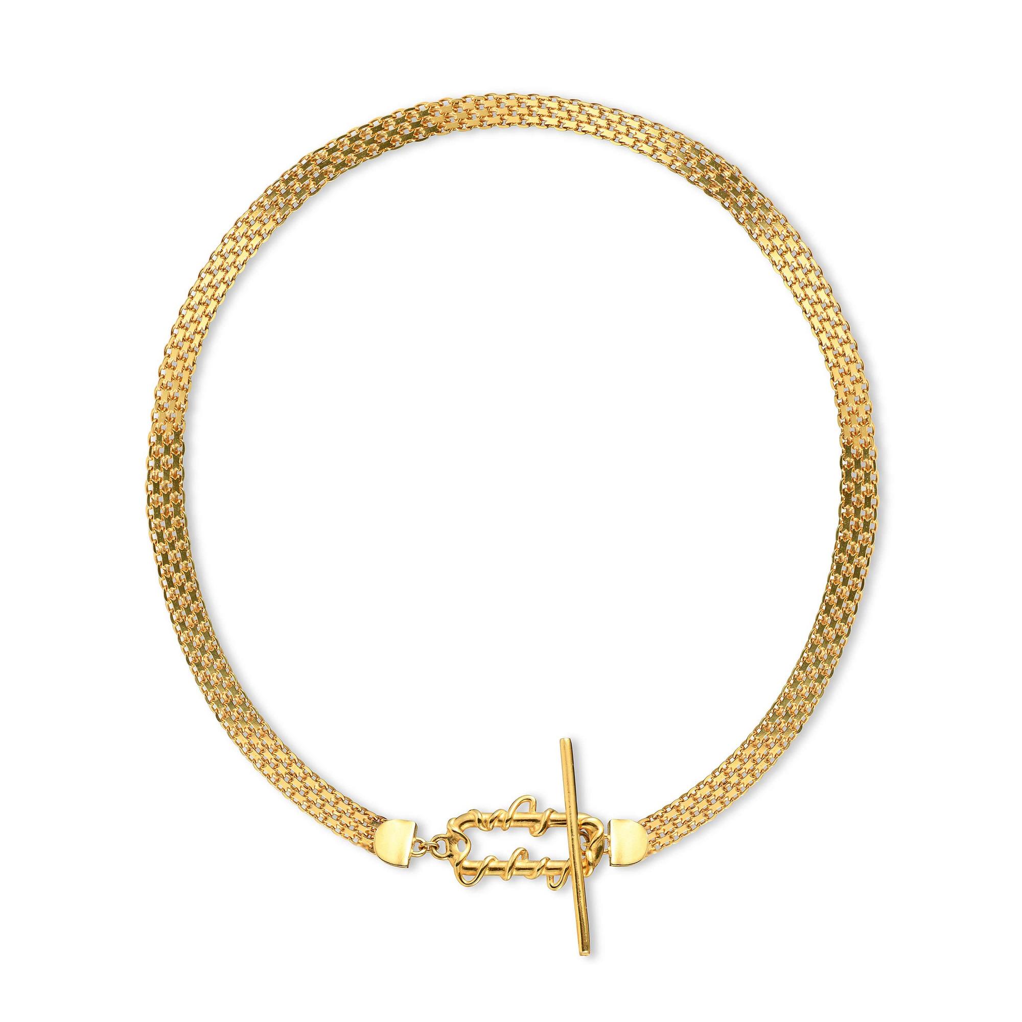 YOSTER Чокер Entwine в позолоте