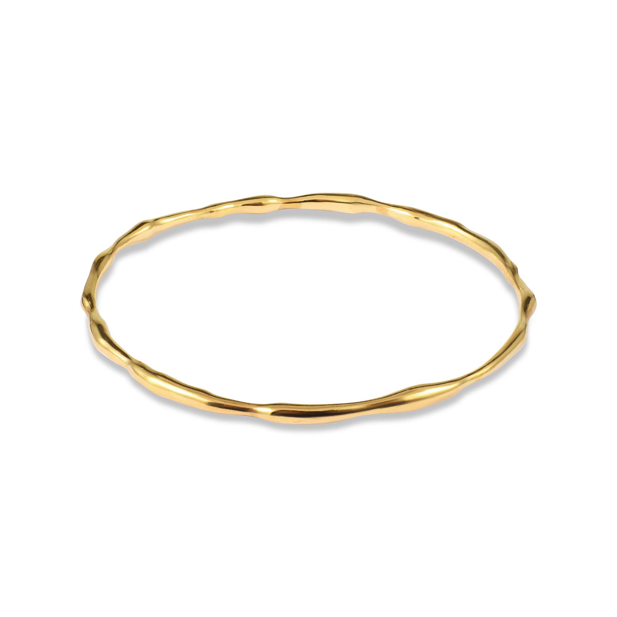 YOSTER Браслет Raw Bangle в позолоте