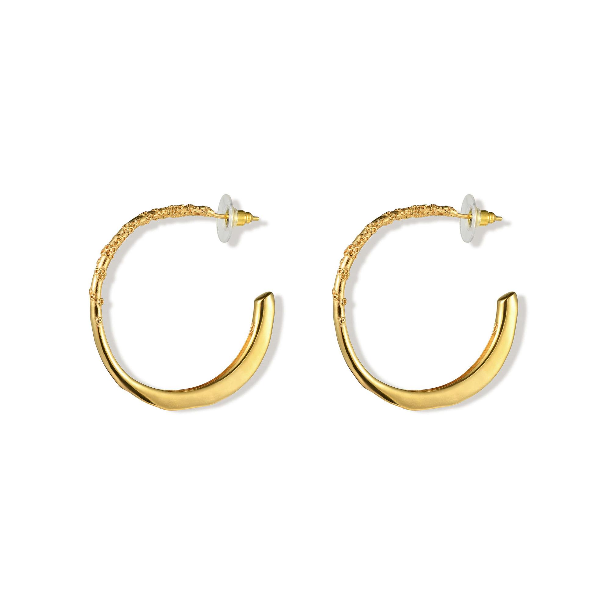 YOSTER Серьги Nesting Hoops в позолоте