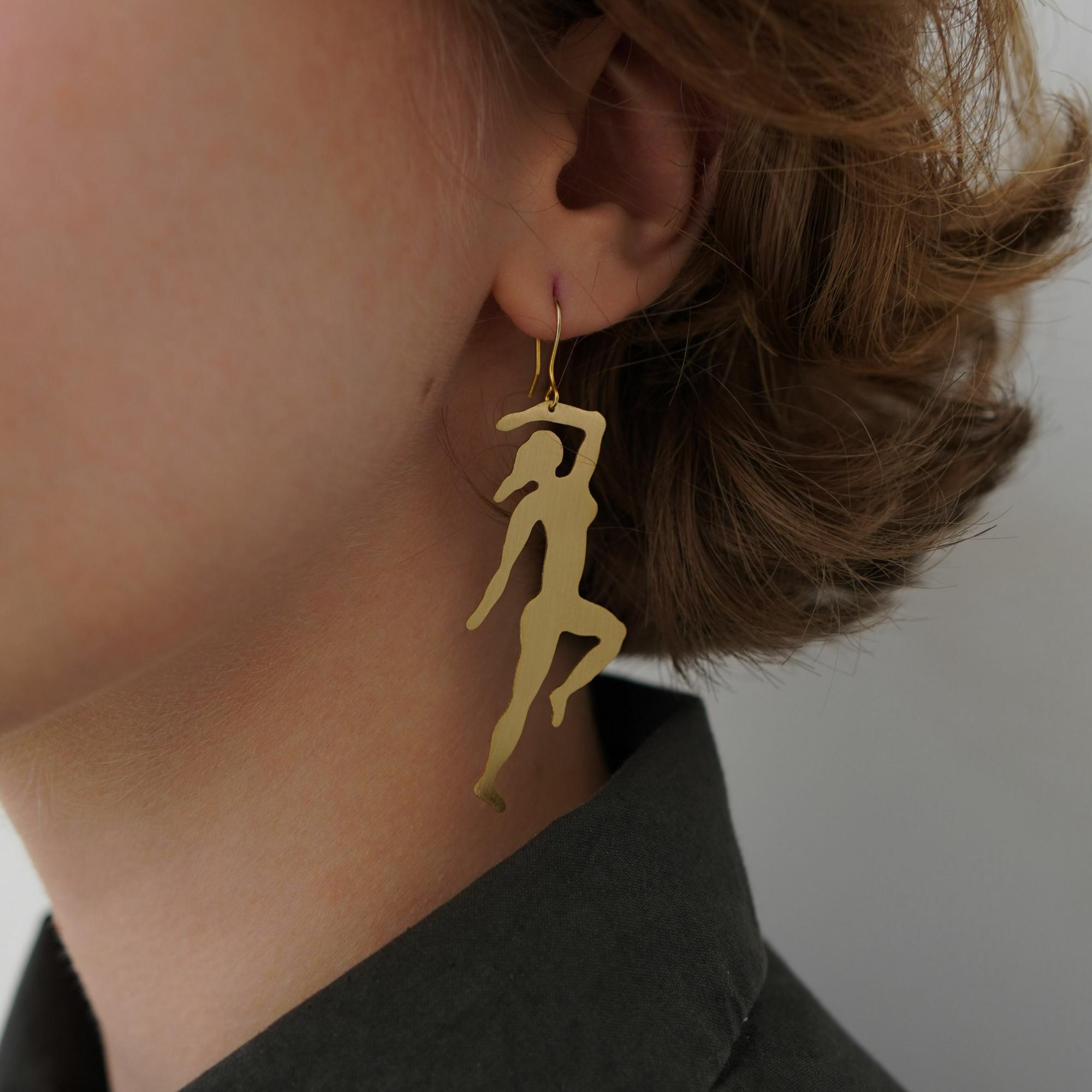 Sarafan Jewelry Серьги Танец 1 по графике Анри Матисса