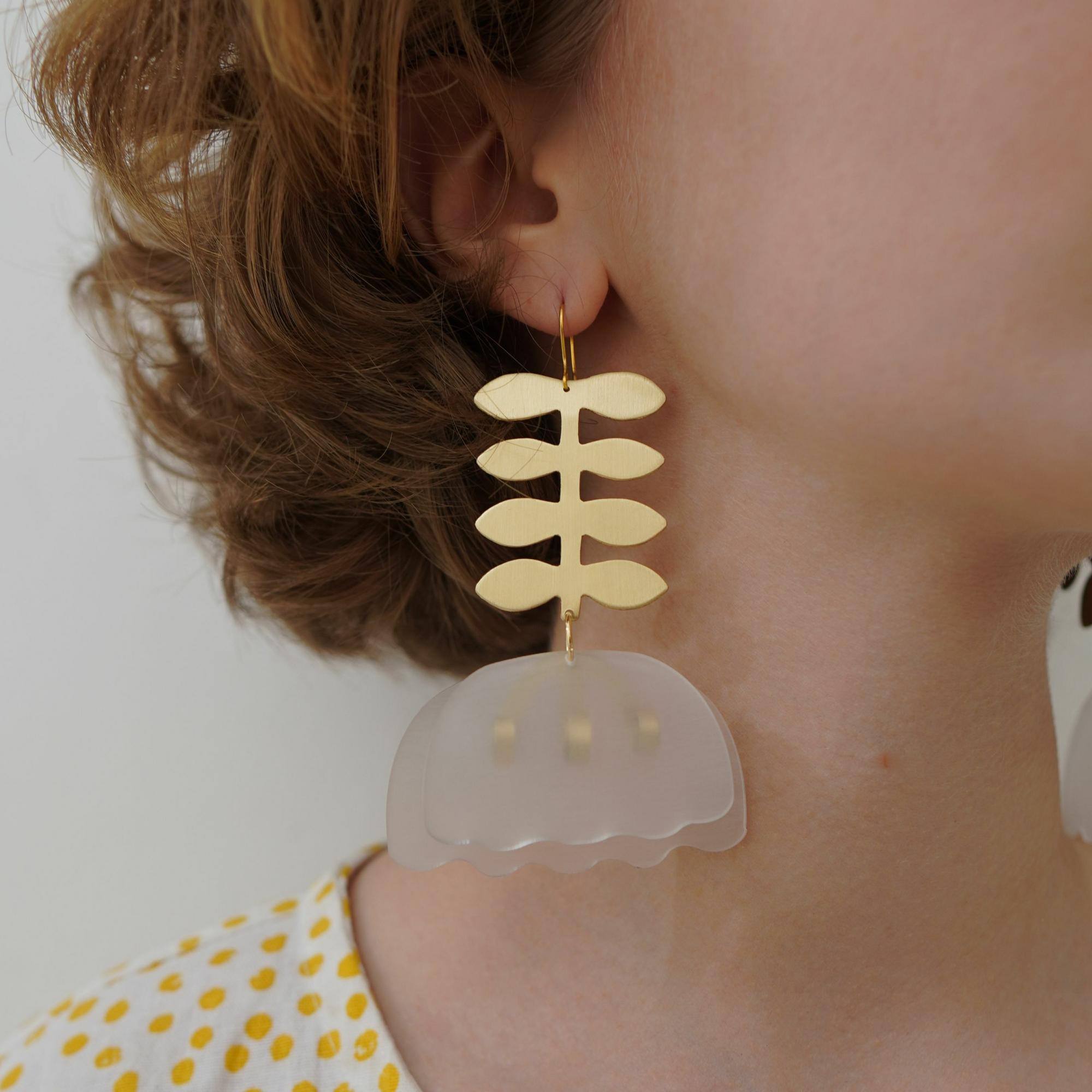 Sarafan Jewelry Серьги Цветы Ар-деко