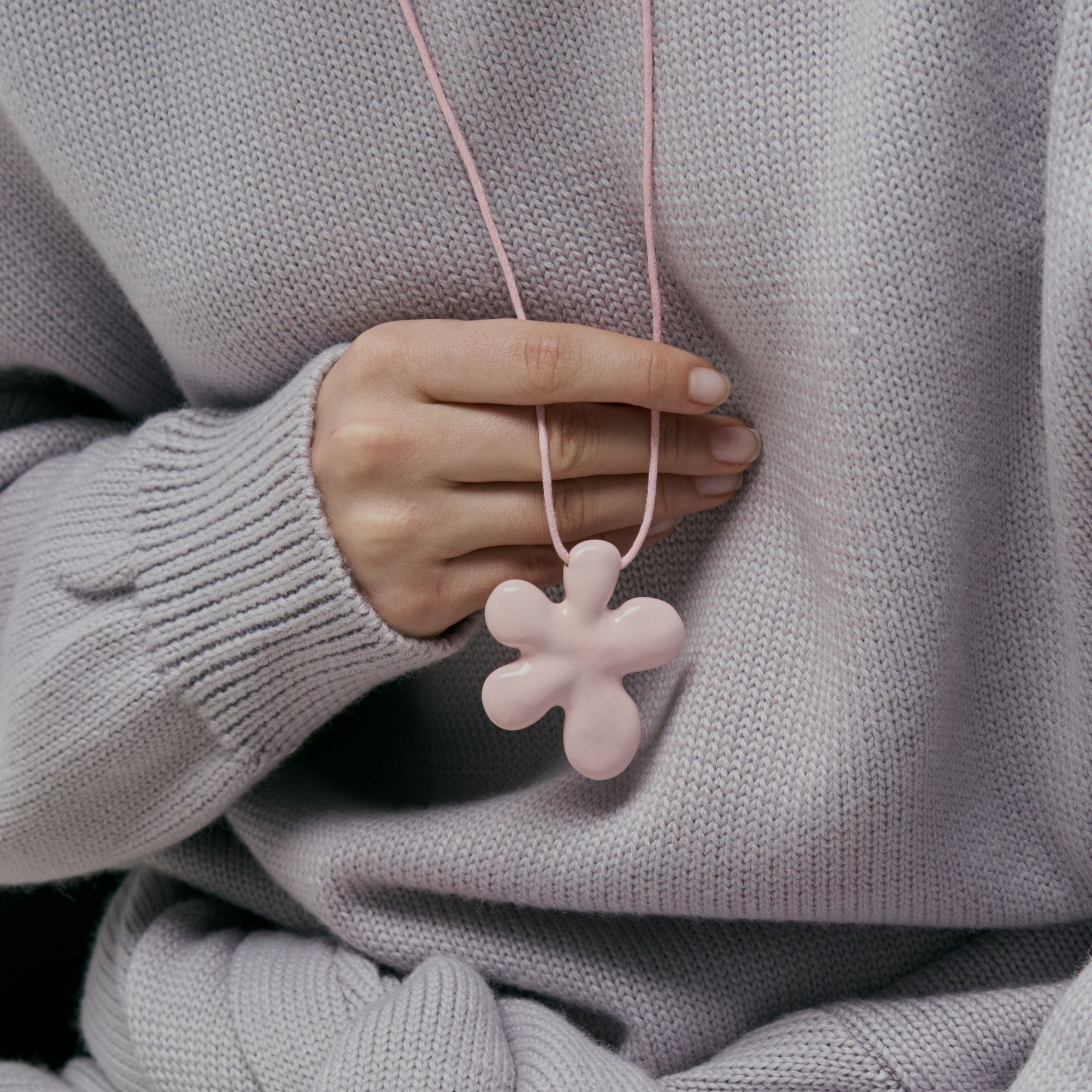 Zotov A&Y Jewellery Подвеска Flower розовая