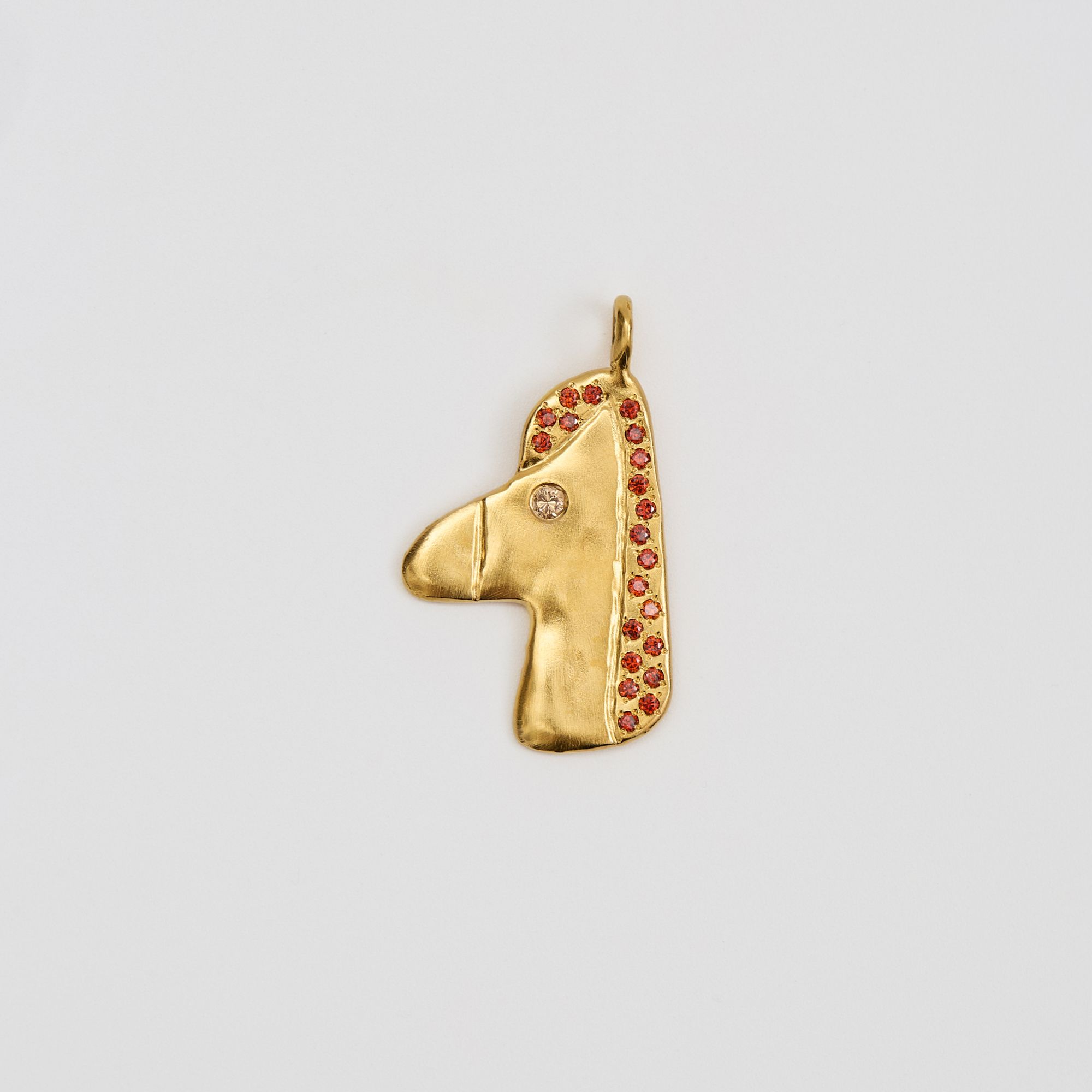 Sasha Gunga Подвеска в виде лошадки с красной гривой