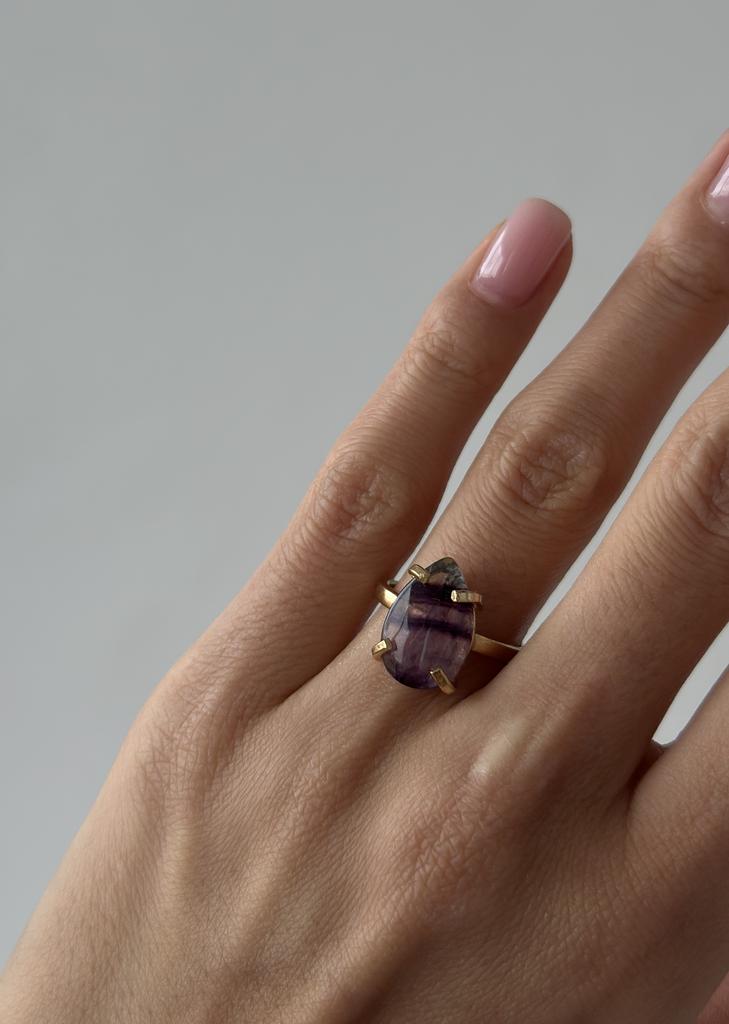 Кольцо с флюоритом