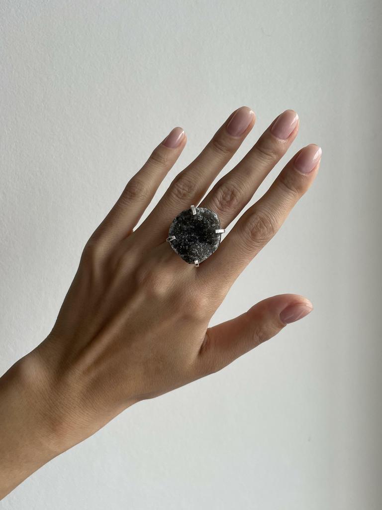 Кольцо с агатом