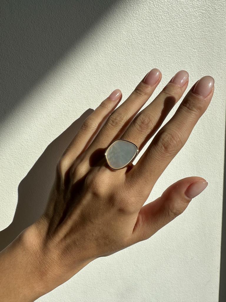 Кольцо с перламутром