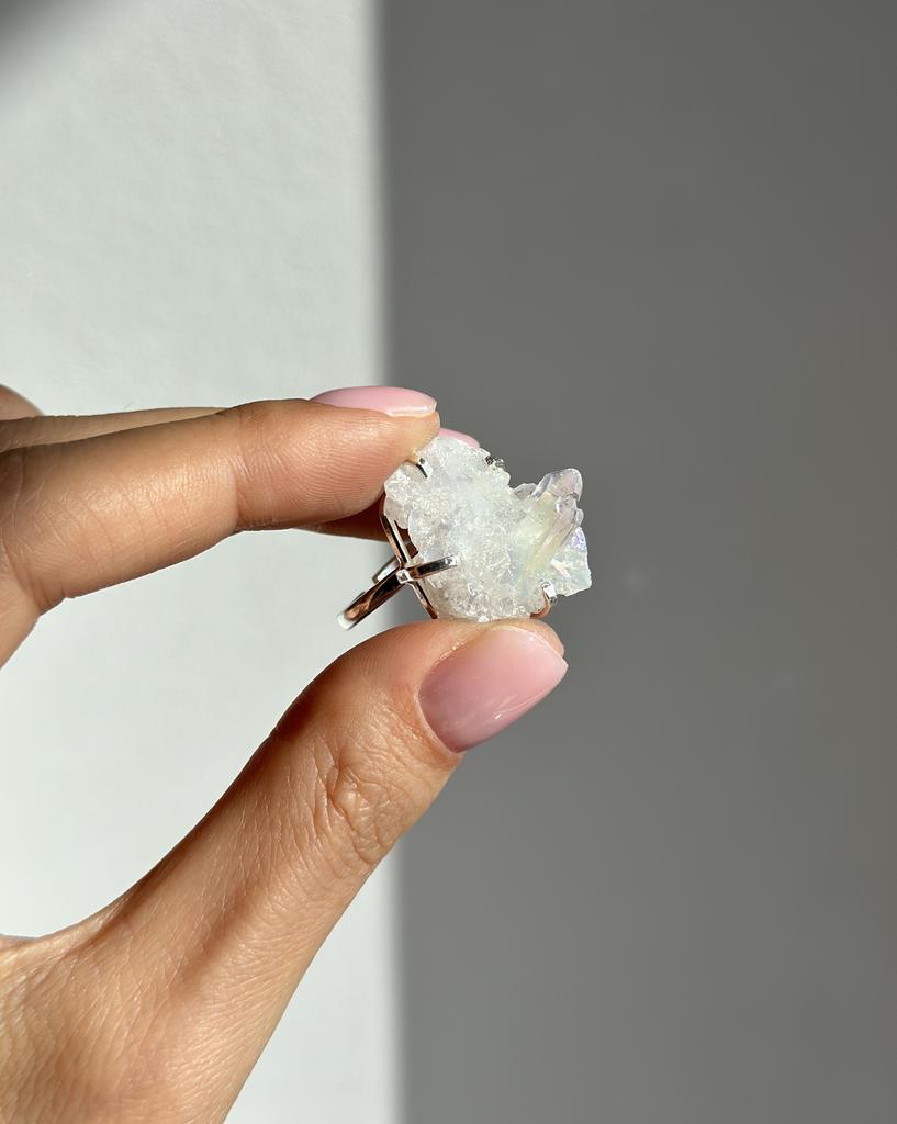 Кольцо с горным хрусталем