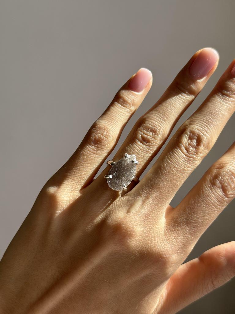 Кольцо с агатом