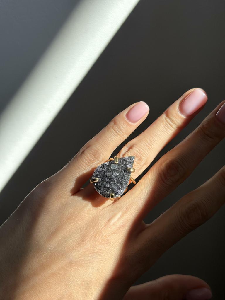 Кольцо с агатом