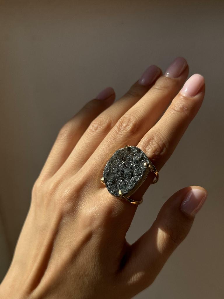 Кольцо с агатом