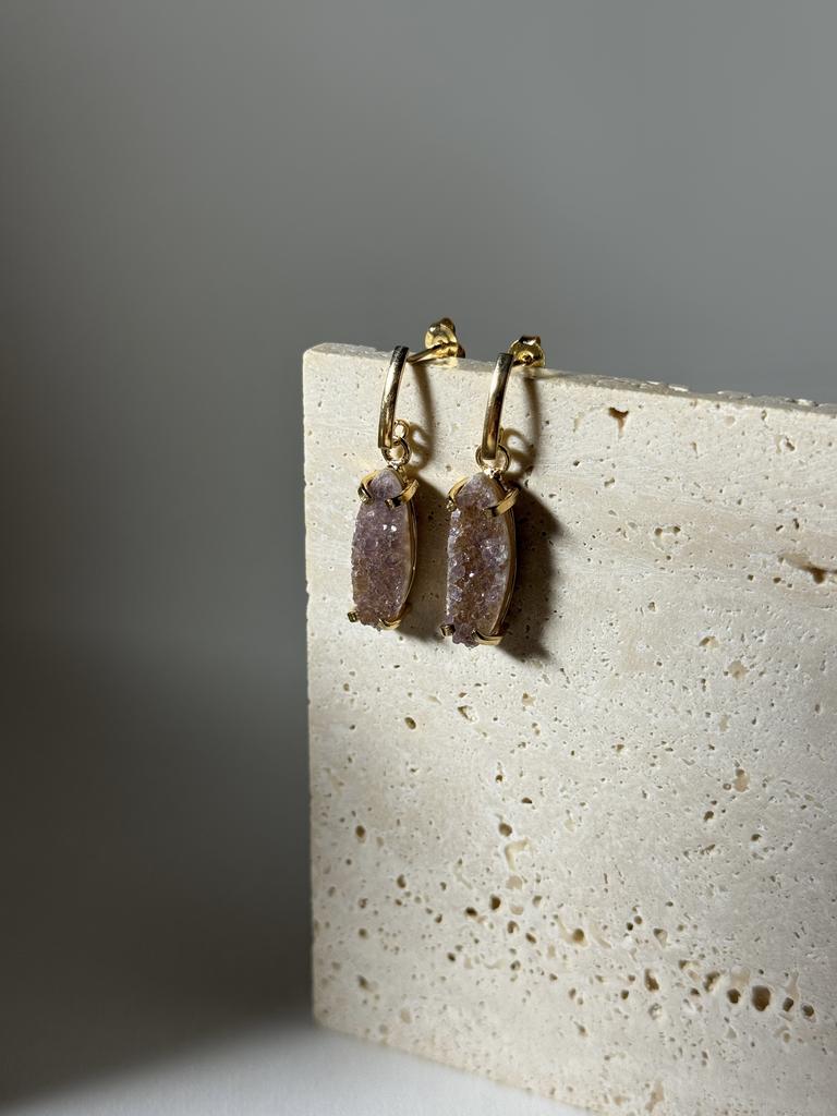 Серьги с агатом