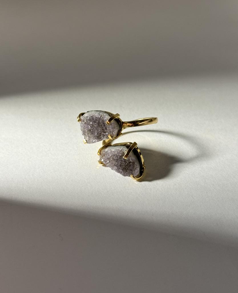 Кольцо с двойным агатом