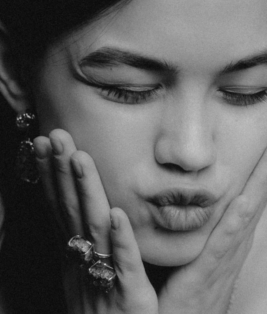 Кольцо с двойным аметистом