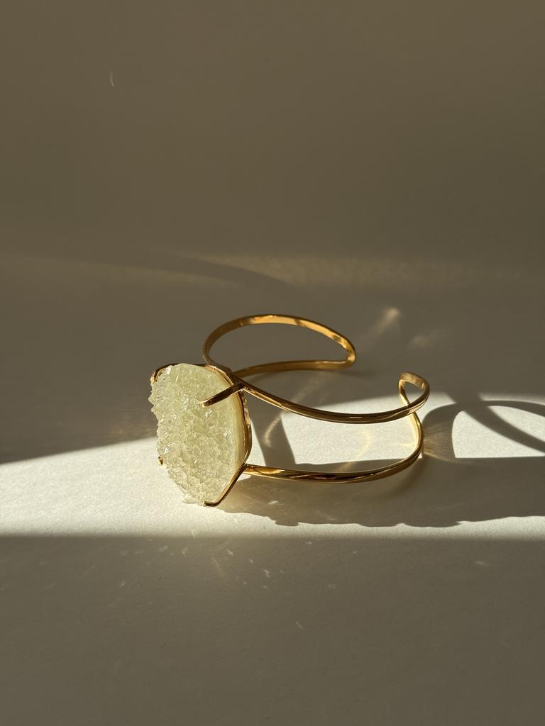 Браслет с крупной друзой агата