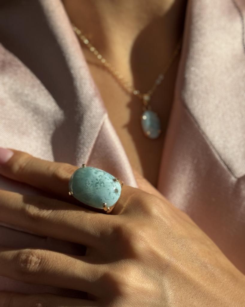 Кольцо с ларимаром