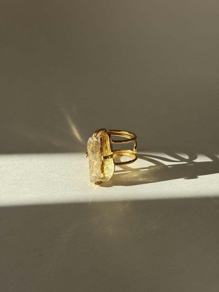 Кольцо с цитрином