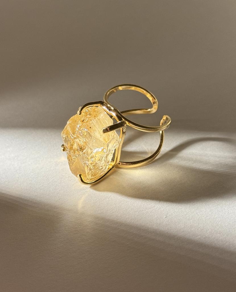Кольцо с цитрином