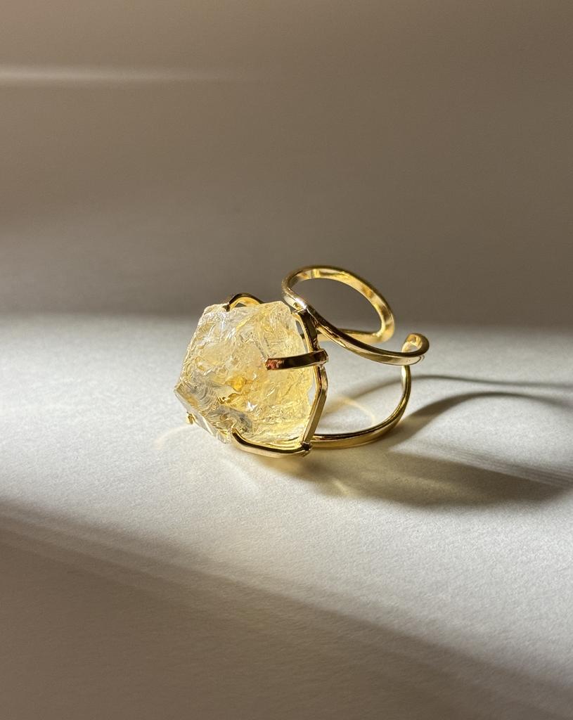 Кольцо с цитрином