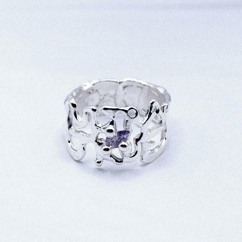 Кольцо с фианитом (skol*zko)