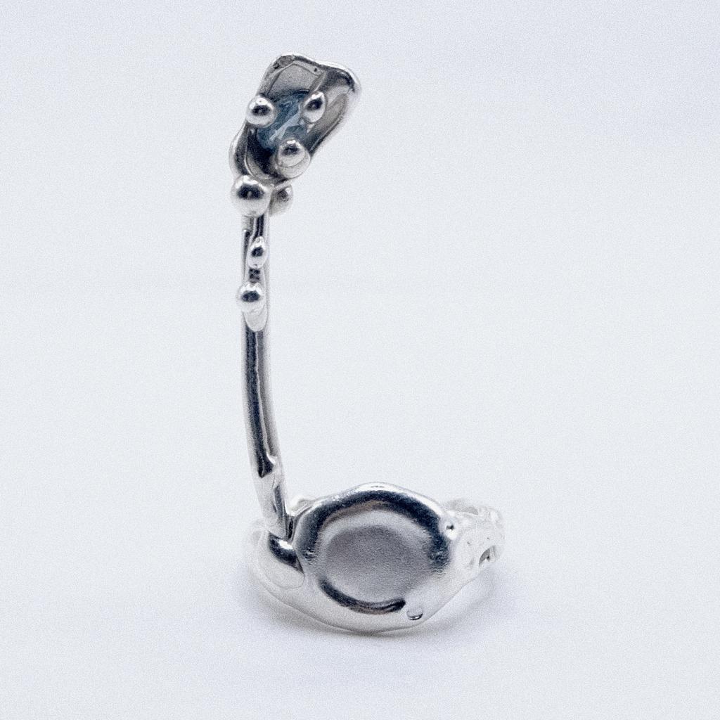 Кольцо-печатка с фианитом (skol*zko)