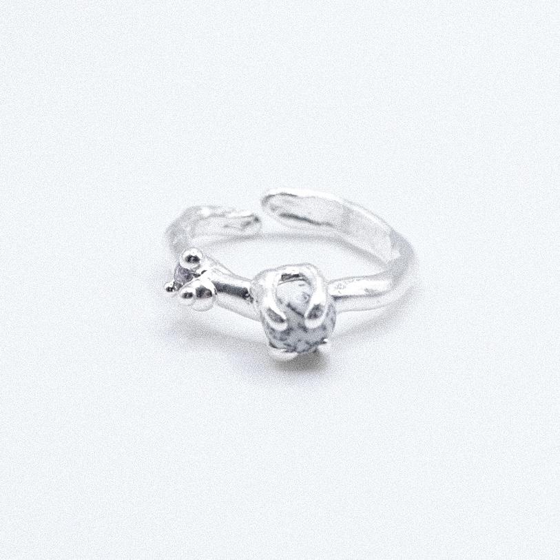 Кольцо с агатом “Скользко”