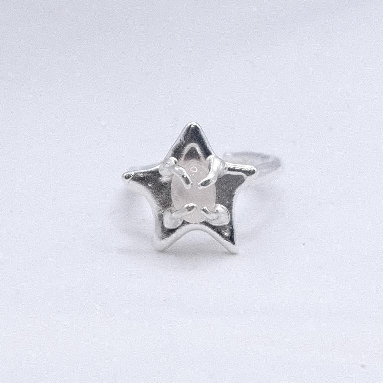 Кольцо «Звёздочка» с кварцем