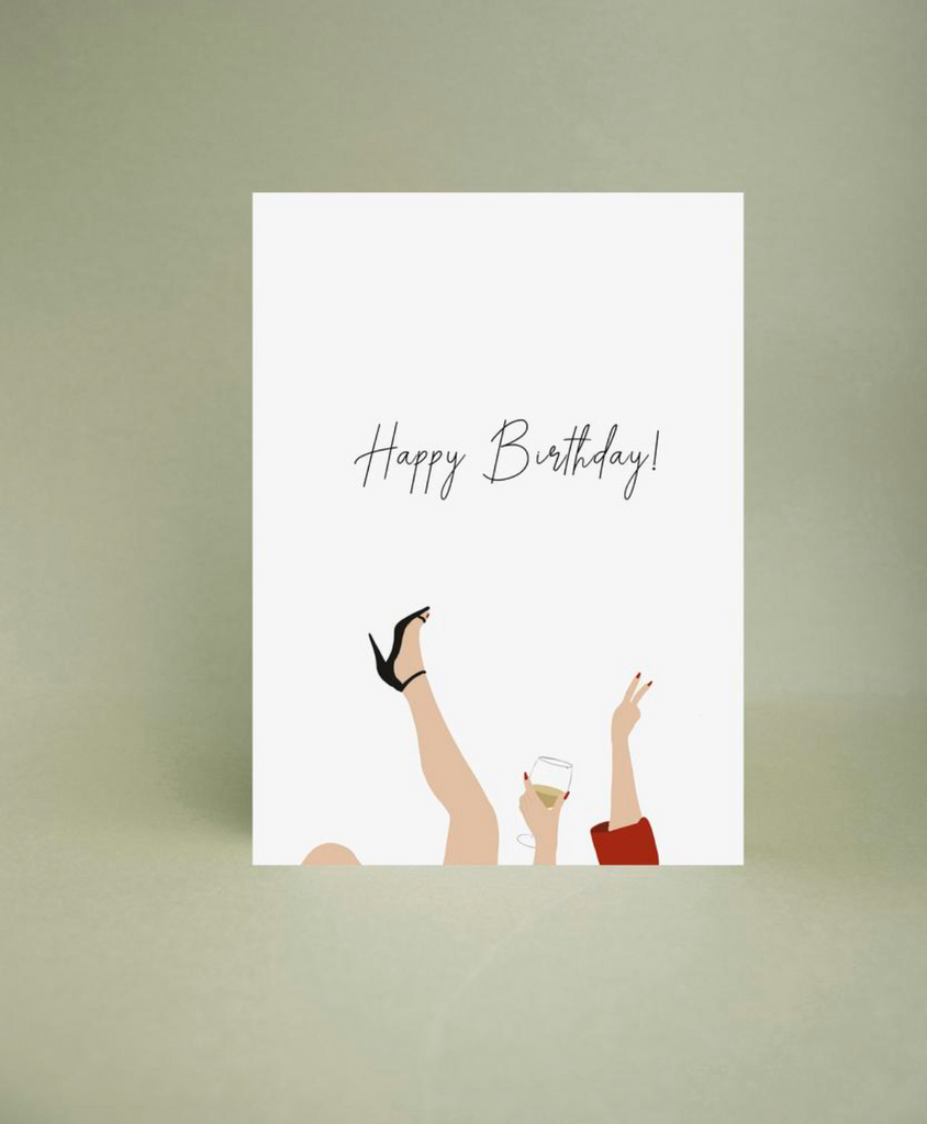 Мини-открытка "Happy Birthday"