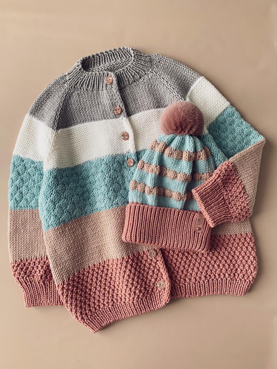 Коллекция "Confetti" (кардиган + шапочка)