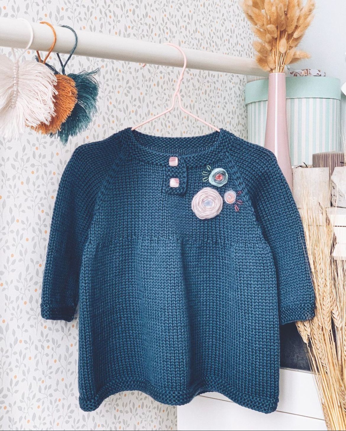 ПЛАТЬЕ "RETRO DRESS" + 2 вида воротничков + вышивка