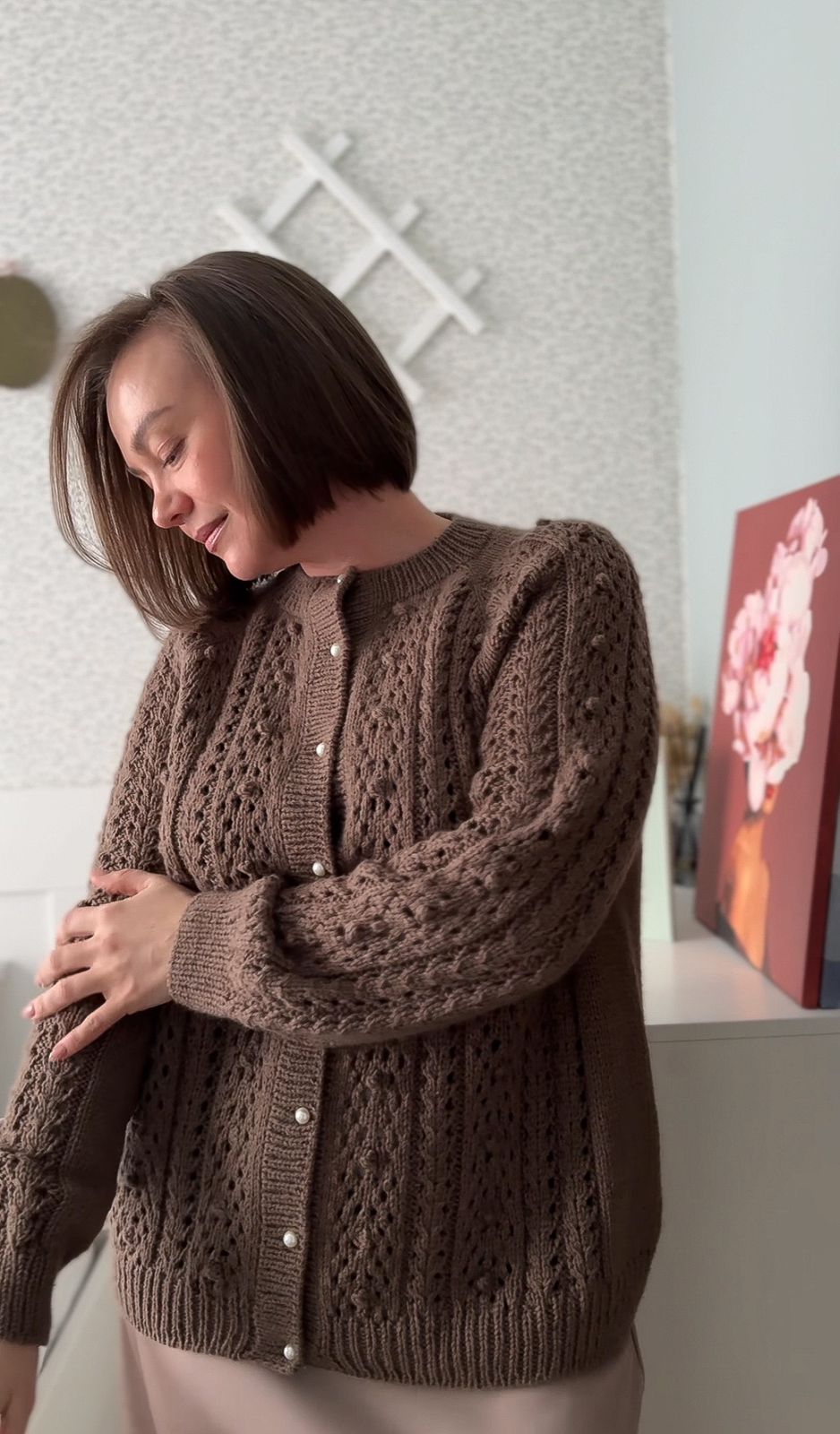 Описание "VINTAGE CARDI FOR MOM"