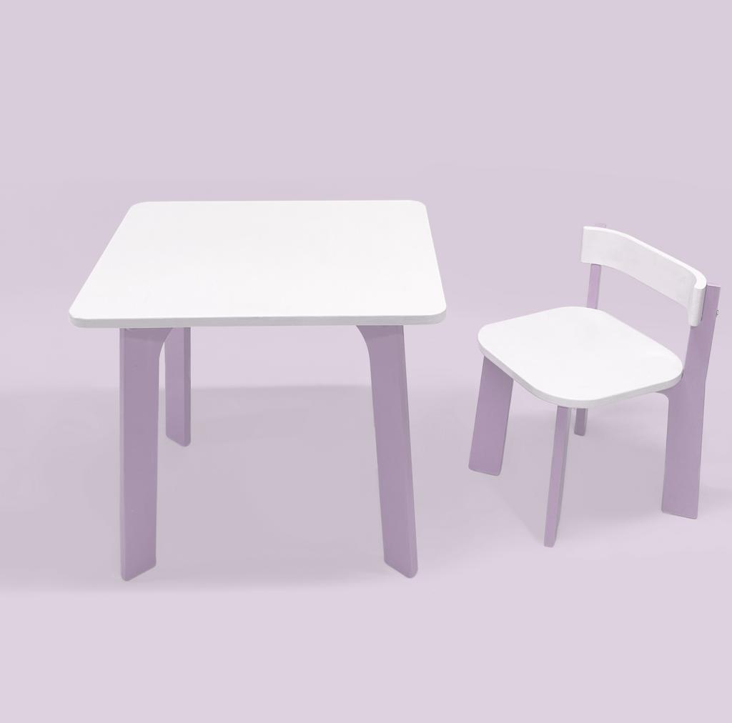 Детский стол и стул «Сиреневые облака»
