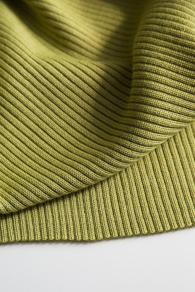 Полушерсть лайм резинка, ширина 78 см