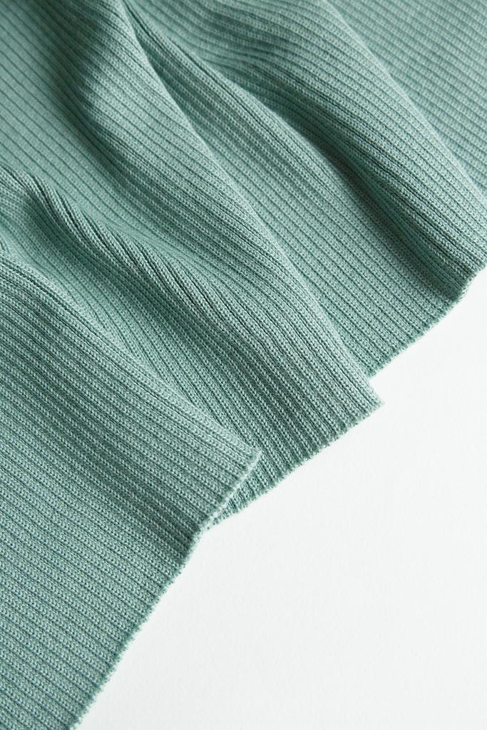 Полушерсть пыльная мята резинка, ширина 78 см (отрез 80 см)