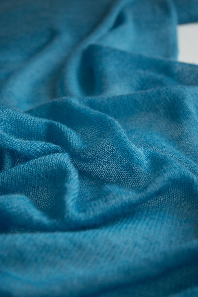 Мохер бирюза, ширина 91 см (отрез 1,65 м )