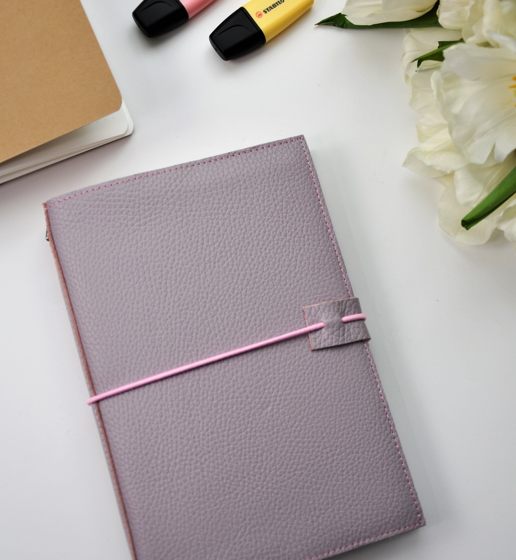 Кожаный блокнот "Лаванда"