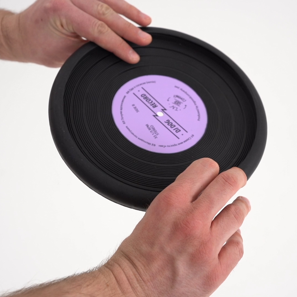 Игрушка-фрисби для собак с дизайном виниловой пластинки