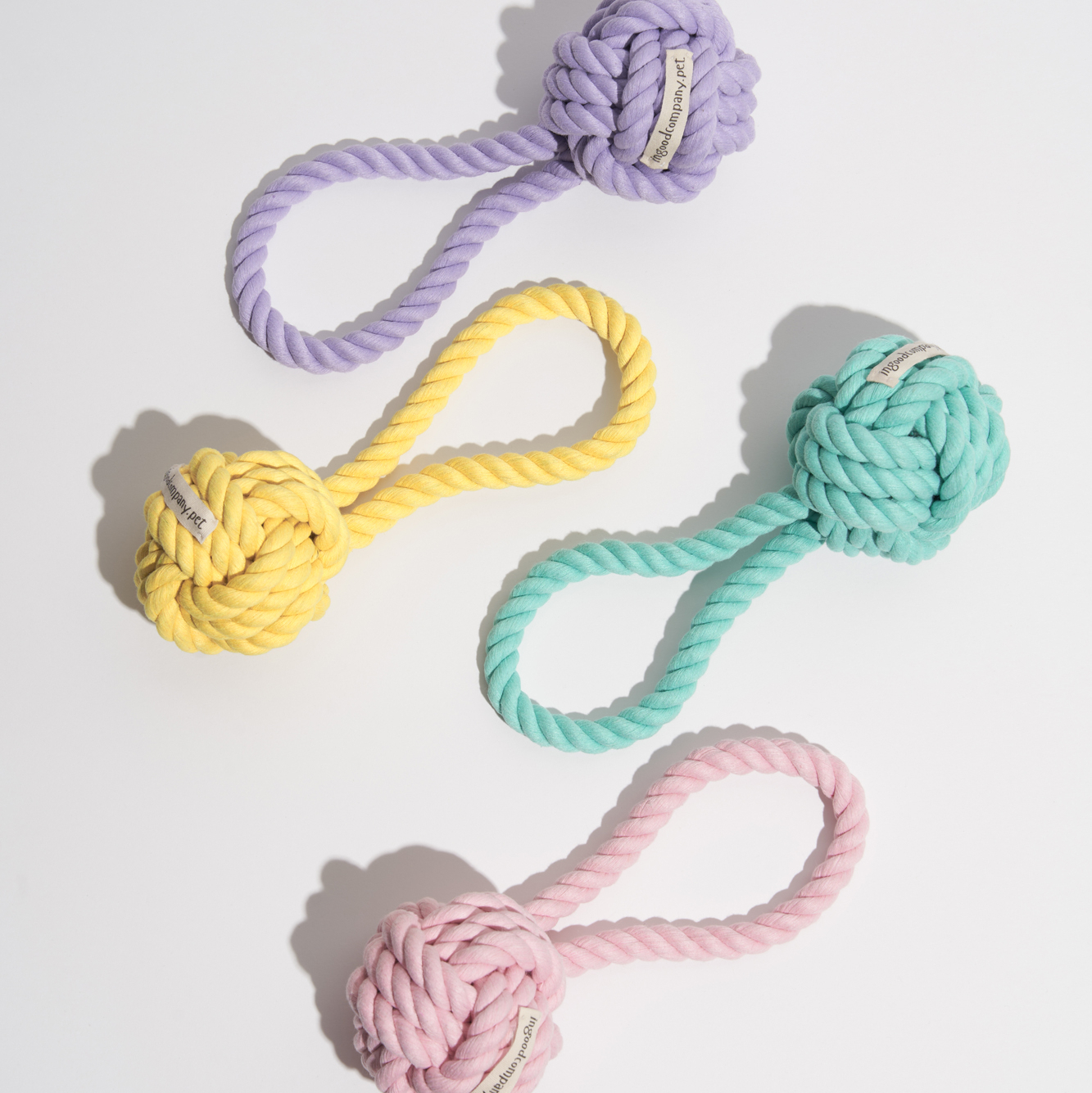 Веревочные игрушки для игры в перетягивание и очистки зубов собаки