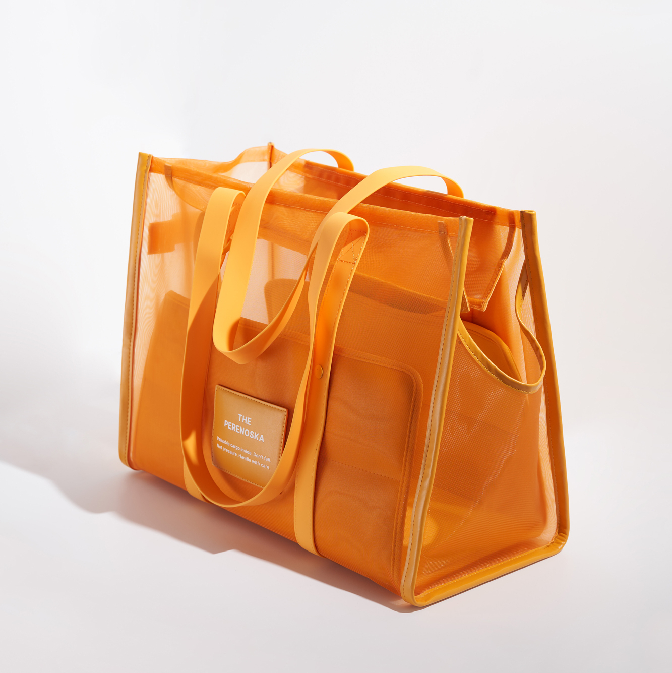 Стильная сумка-переноска для собак маленьких пород оранжевая