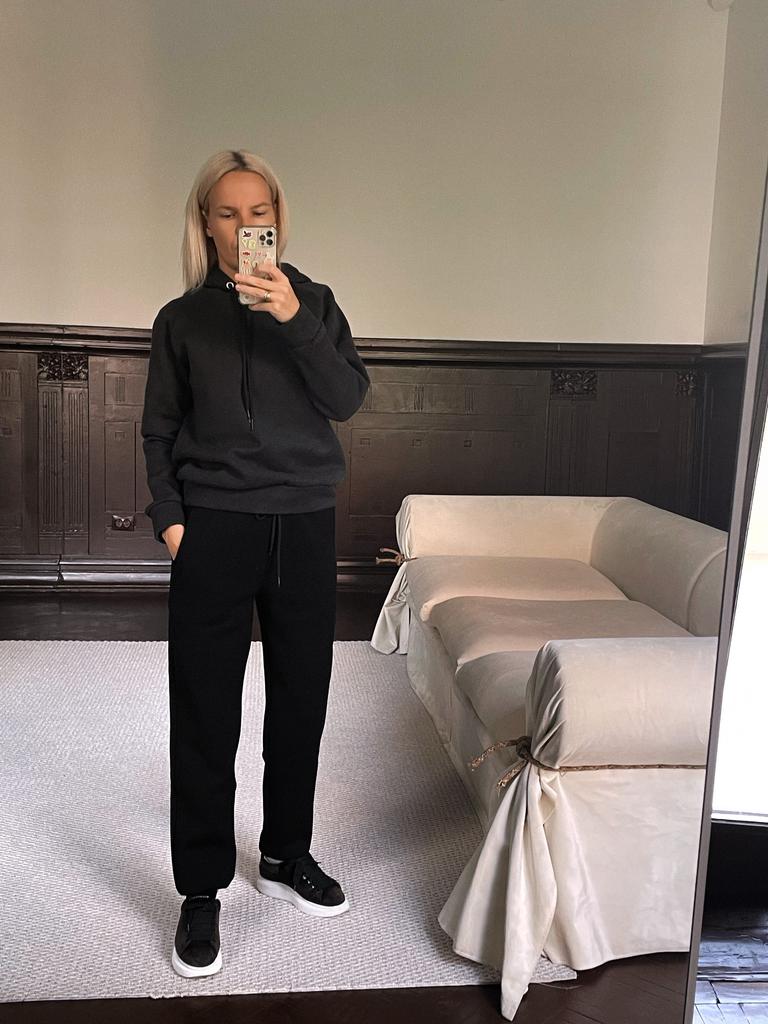 Джоггеры в черном цвете (утепленные)