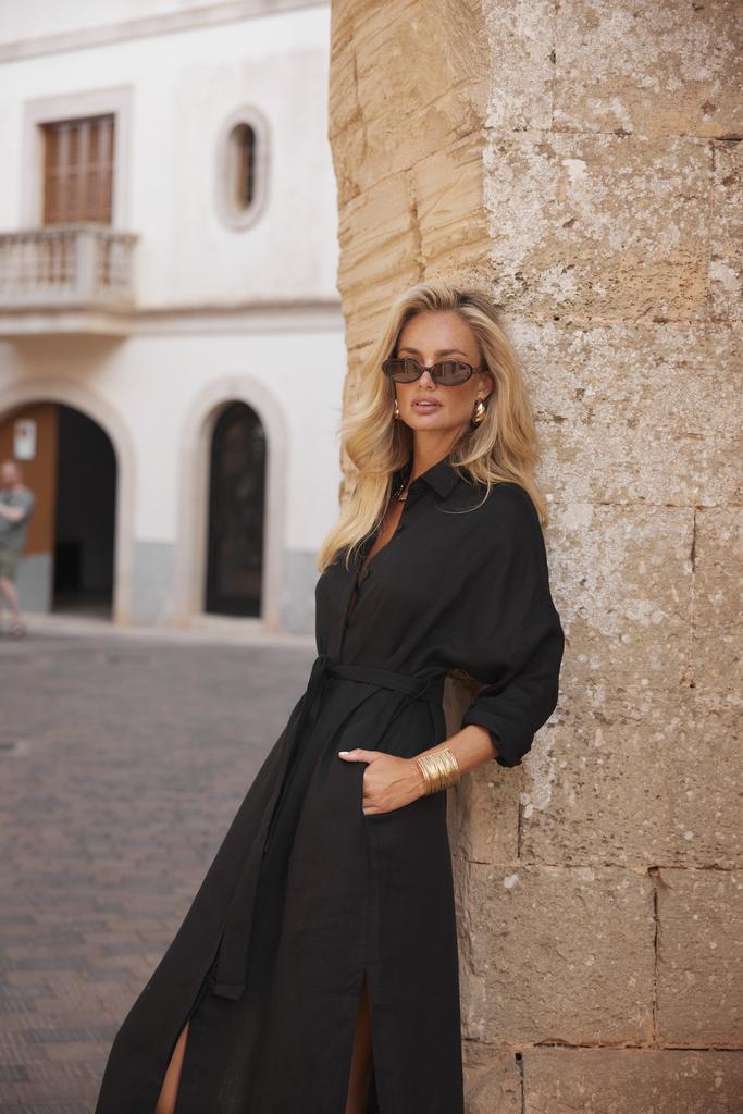 Платье-рубашка «Ellen», черный