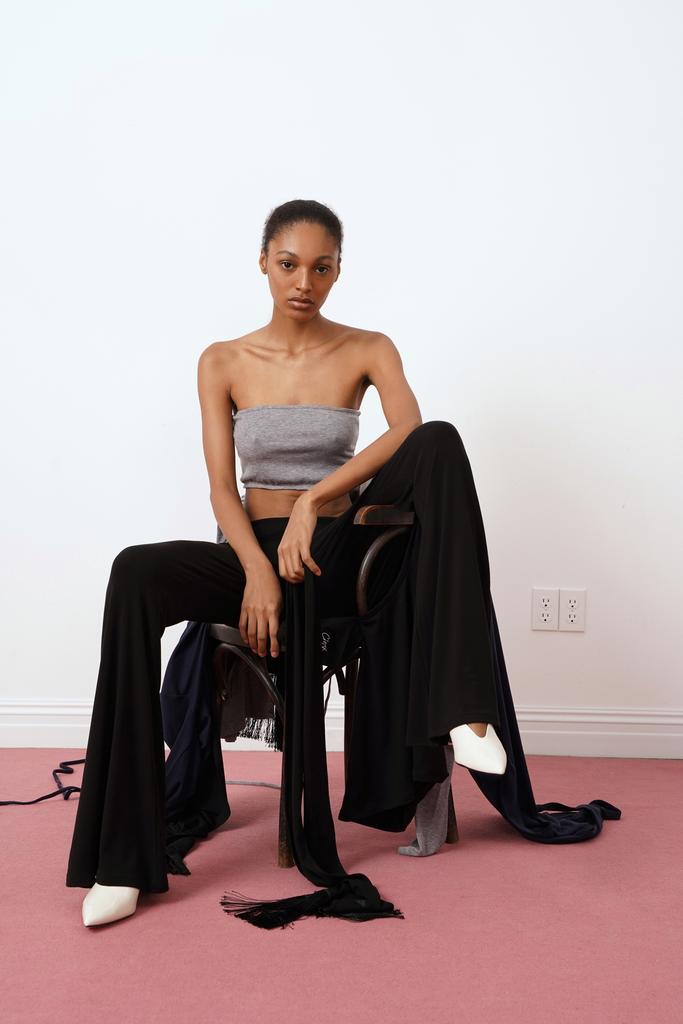 Bare minimum top grey (Топ базовый минимум серый)