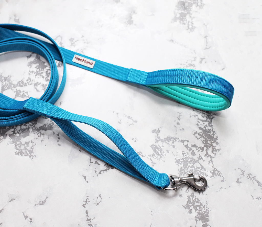 Поводок Double Control, бирюзовый/мятный