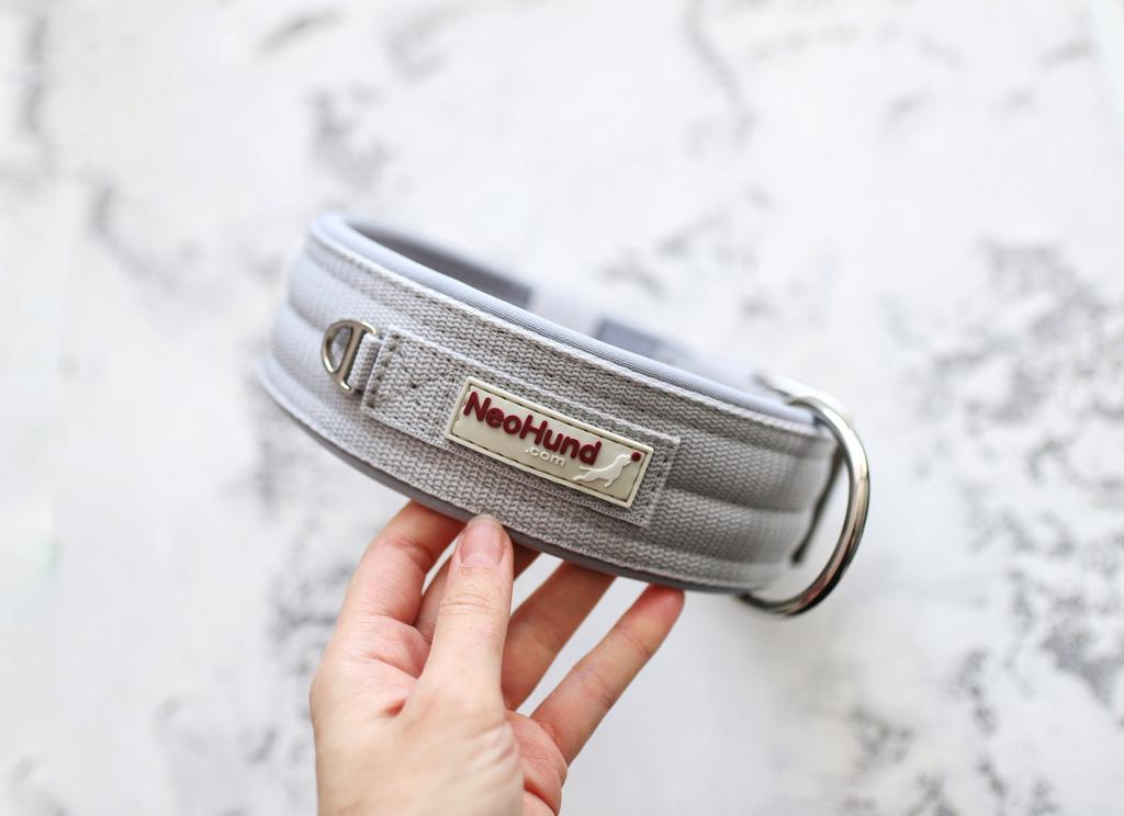 Ошейник For Motion, белое серебро/серый