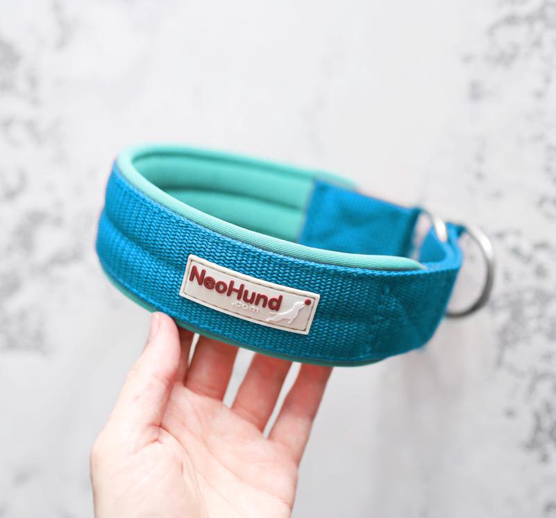 Ошейник-мартингейл Slip, бирюзовый/мятный